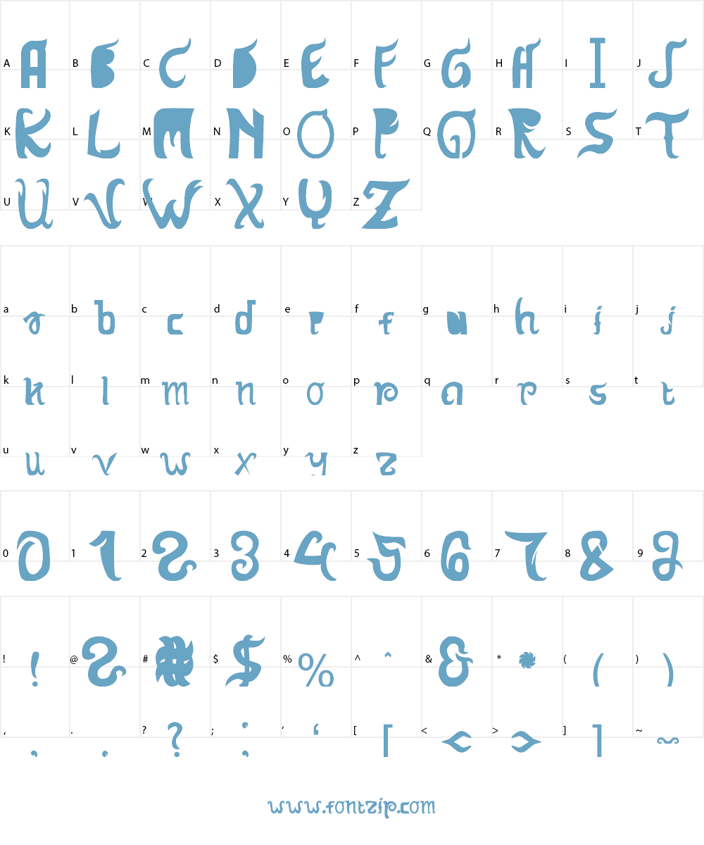 Hanatasya Sans Font Character
